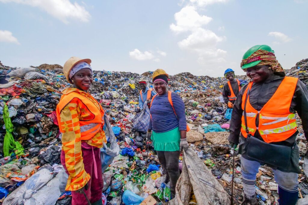 Waste pickers at Kpone landfill site in Accra Credit WIEGO Global