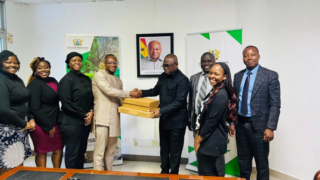 leadership team of Eklips Investment Ghana Ltd meet with Hon. Issifu Seidu, Ghana’s Minister of State for Climate Change and Sustainability