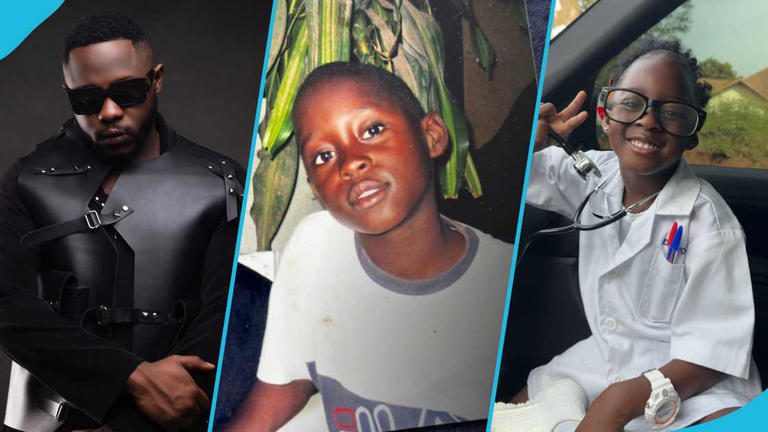 Medikal Compares Childhood Photo to Daughter