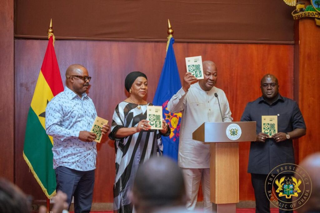 President Mahama unveiling the Code of Conduct and Ethics for political appointees