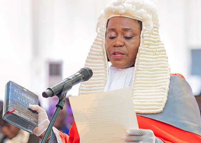 Suspended Chief Justice Gertrude Torkonoo