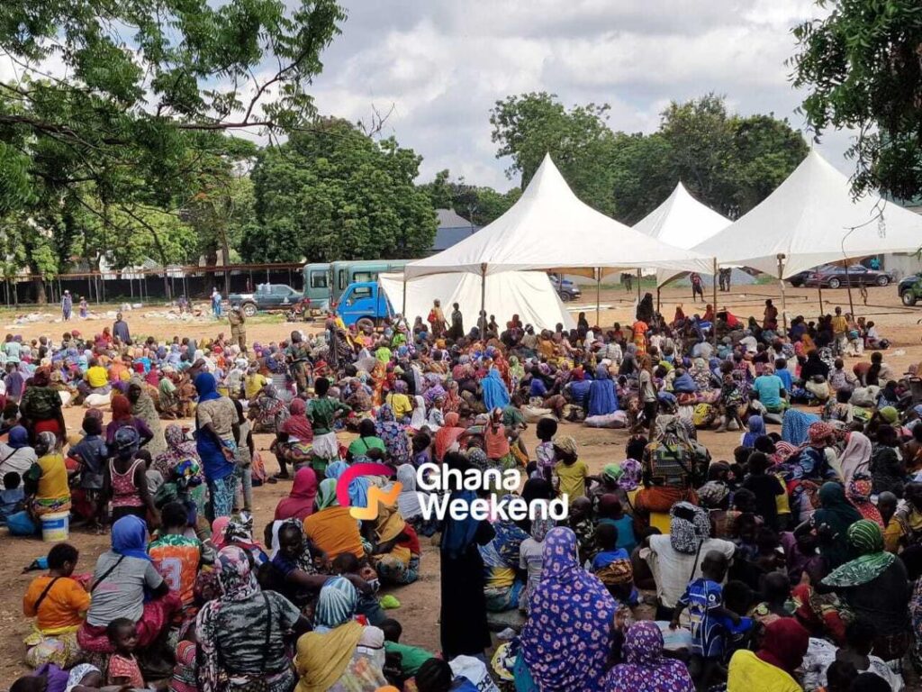 Some of the undocumented immigrants arrested by the Ghana Immigration Service (GIS)