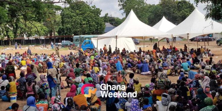 Some of the undocumented immigrants arrested by the Ghana Immigration Service (GIS)