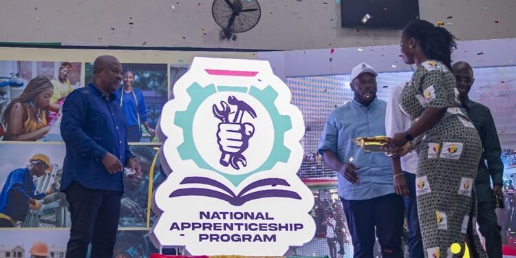 President Mahama launching the National Apprenticeship Program