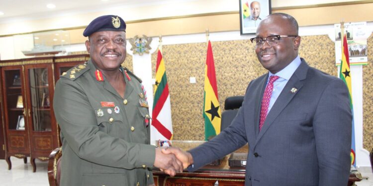 Dr Edward Omane Boamah, Ghana’s Minister of Defense and Major General William Agyepong, Chief of Defence Staff