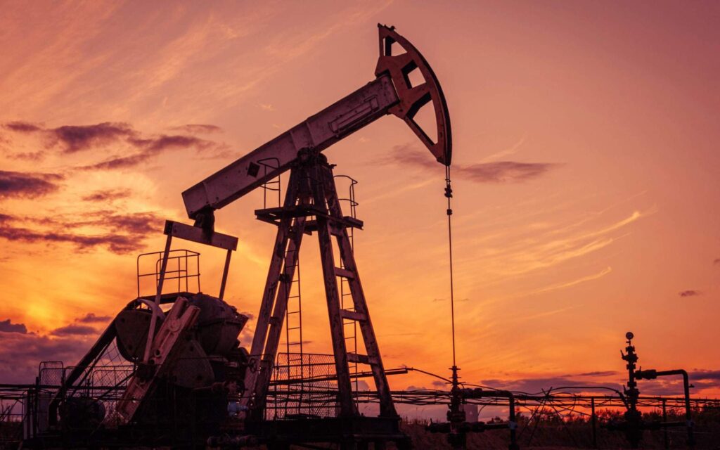 Onshore oil rig