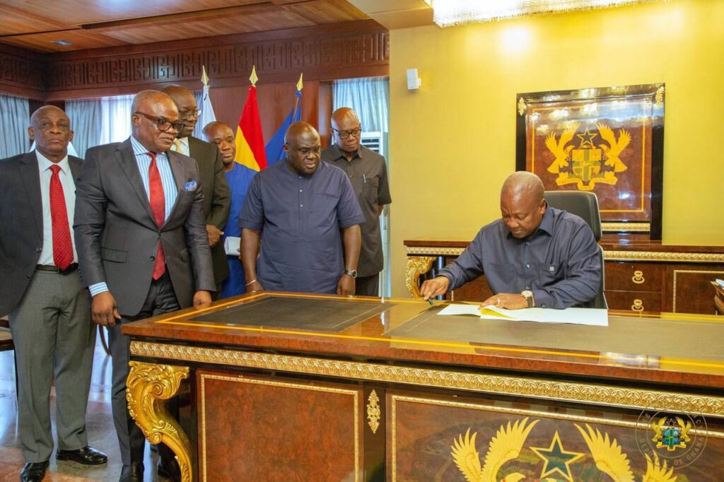 President Mahama @Assent Bills