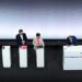 Incoming German Chancellor and leader of the Christian Democratic Union (CDU) Friedrich Merz signs the coalition government agreement between CDU, CSU and SPD, as Christian Social Union (CSU) leader and Bavarian Premier Markus Soeder, Designated German Vice Chancellor and Designated Finance Minister Lars Klingbeil and Social Democratic Party of Germany (SPD) co-leader Saskia Esken look on, at the Gasometer in Berlin, Germany May 5, 2025.