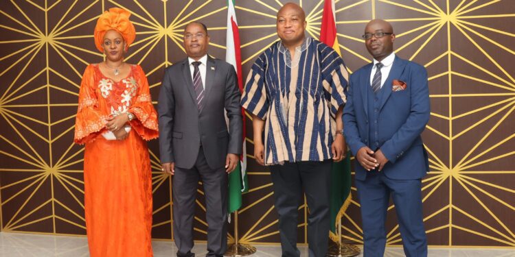 Hon. Samuel Okudzeto Ablakwa, H.E. Mr. Edouard Nduwimana, Ghana, Cooperation