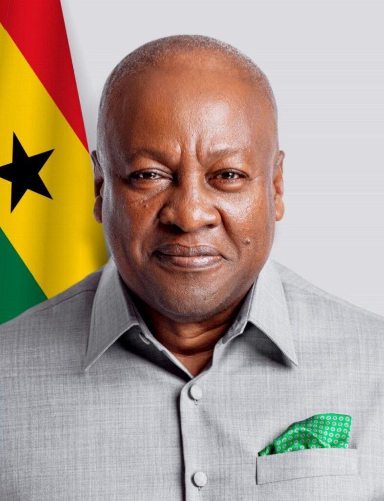 H.E John Mahama Presidential Portait January 2025