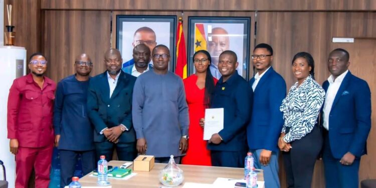 Implementation Committee together with Hon. John Abdulai Jinapor
