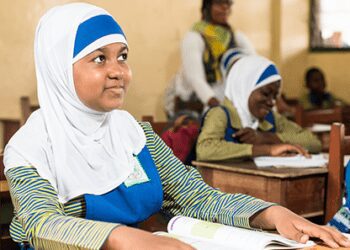 A Muslim student ina Hijab