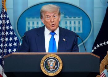 US President, Donald Trump speaks on recent Supreme Court rulings in the briefing room at the White House on June 27 in Washington, DC.