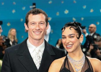 Callum Turner and Dua Lipa
