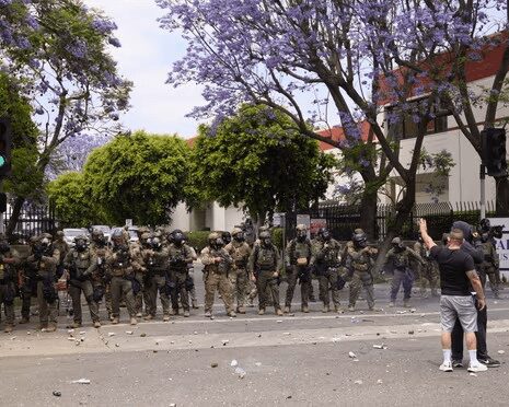 National Guard Troops Arrive In Los Angeles Following Protests Against ICE Raids 1 National Guard Troops Arrive In Los Angeles Following Protests Against ICE Raids