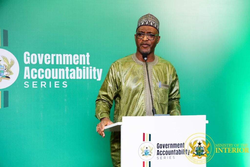 Minister for the Interior, Hon. Mohammed Mubarak Muntaka