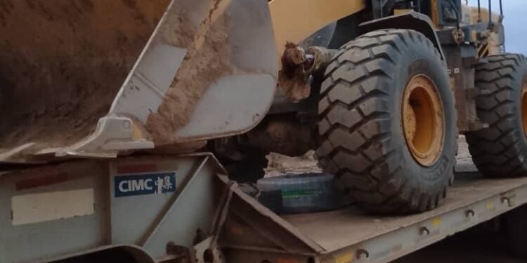 Some of the equipment seized by the NAIMOS Taskforce during its galamsey crackdown in the Bole-Bamboi area