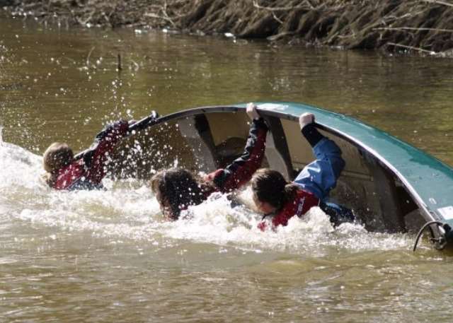 Capsized Canoe