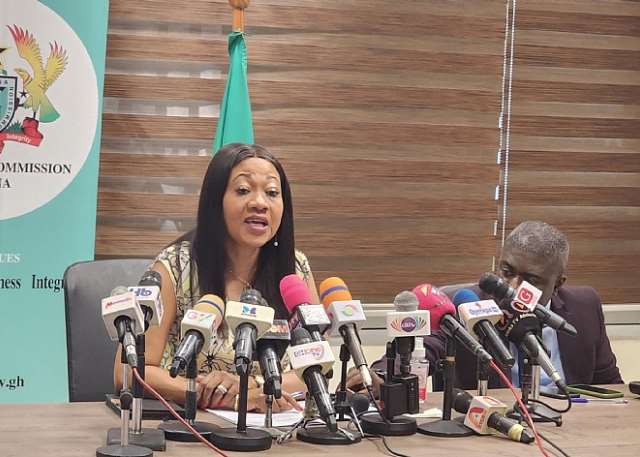 Chairperson of the Electoral Commission, Mrs. Jean Adukwei Mensa