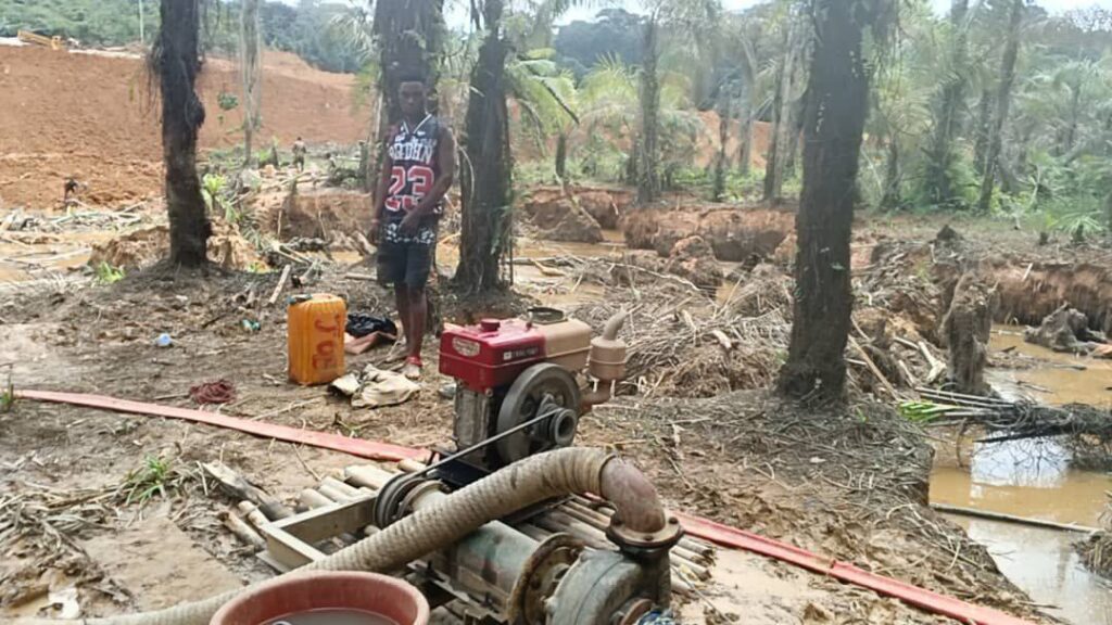 NAIMOS Task Force Raids Western Region Galamsey Hideouts, Hundreds Surrender 2 NAIMOS Raid 1