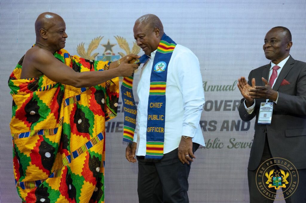 President Mahama awarded Chief Public Officer