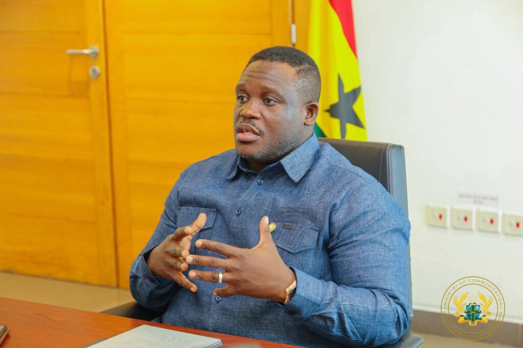 Ghana’s Minister for Communications, Digital Technology and Innovation, Hon. Samuel Nartey George