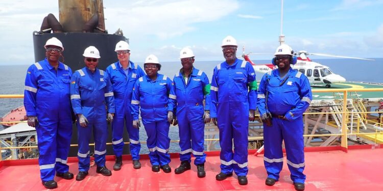 Parliament's Energy Committee Visits Tullow Ghana 1 Energy Committee with Tullow Ghana
