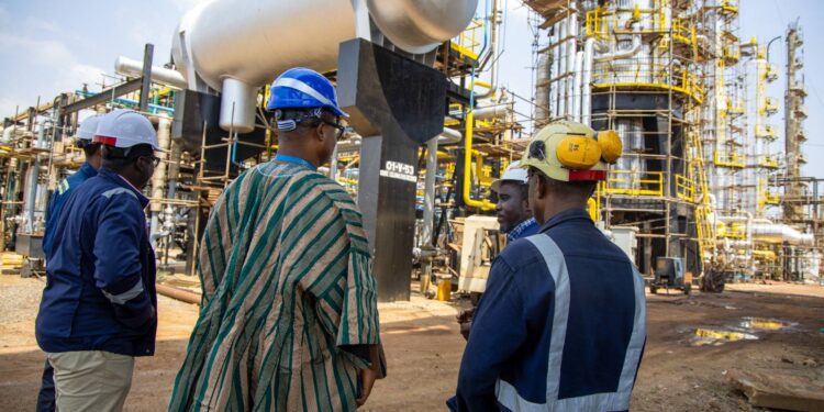 IMANI Boss Applauds TOR Turnaround, Urges Focused Leadership to Sustain Gains 1 IMANI Boss at the Tema Oil Refinery