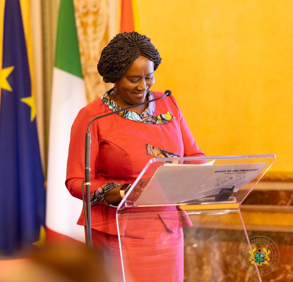 Ghana Backs Youth Creativity with Digital and Green Job Initiatives - Vice President @AGORA Conference 2 Ghana’s Vice President, Professor Naana Jane Opoku-Agyemang, speaking at the Africa Growth and Opportunity—Research in Action (AGORA) Conference in Palermo, Italy