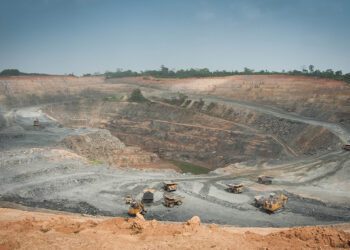 A mining site in Ghana