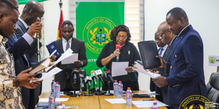 The Minister for Health Swearing in Board Members