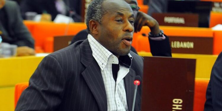 Hon. Collins Dauda, Chairman of Lands and Natural Resources Committee