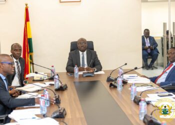 Ghana's Minister for Finance Dr Cassiel Ato Forson, in a crucial meeting with Chief Directors and key audit heads across ministries, departments, and agencies