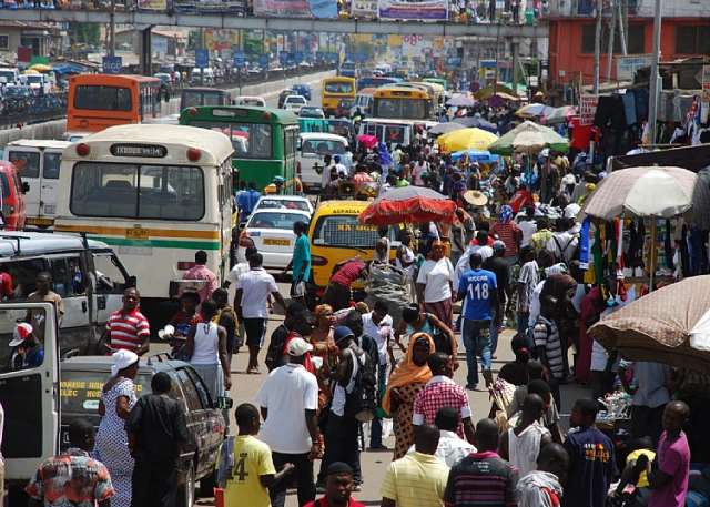 Cummuters In Accra