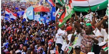 Supporters of NDC and NPP