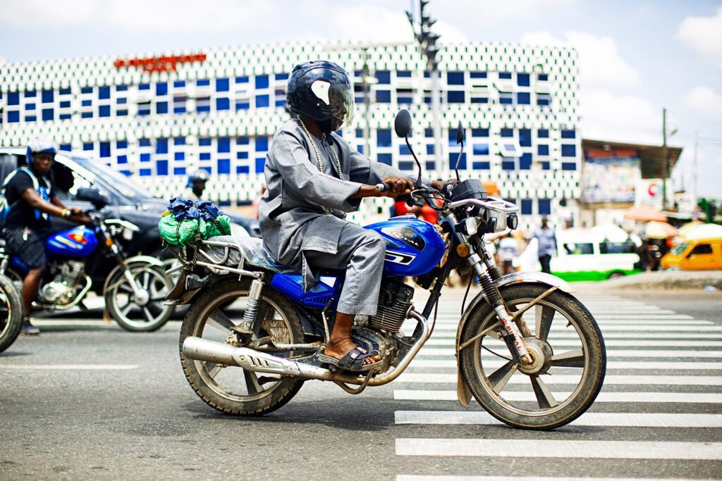 Rider On Motorbike
