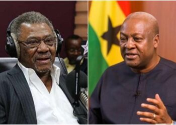 Mr. Cadman Atta Mills(left), President John Mahama(Right)