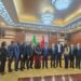 Hon. Emelia Arthur, Minister for Fisheries and Aquaculture Development, with China’s Minister of Agriculture and Rural Affairs, Han Jun, and Representatives