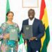 Ghana's Minister for Finance, Dr Cassiel Ato Forson, with AFDB's Bank’s Country Manager, Eyerusalem Fasika