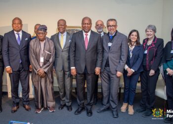 HE John Dramani Mahama, President of Ghana, with other Global leaders at the Davos Convening