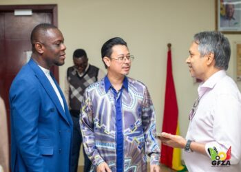 DCEO of GFZA, Mr. Lateef Apau Wiredu, with High Commissioner of Malaysia to Ghana, H.E. Syed Nauzer Idid