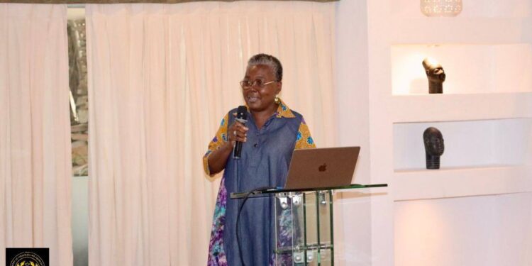 Hon. Emelia Arthur, Minister for Fisheries and Aquaculture Development
