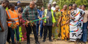 Hon. Samuel Okudzeto Ablakwa, MP for Tongu breaking grounds for historic GHS107m educational projects