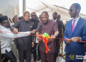 President of Ghana, HE John Dramani Mahama commissioning Ghana's New Chancery in Addis Ababa, Ethiopia