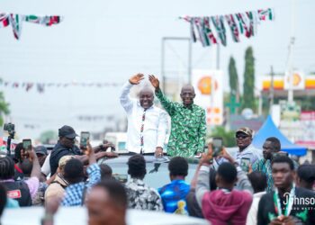 Baba Jamal MP-Elect for Ayawaso East with NDC National Chairman Johnson Asiedu Nketiah