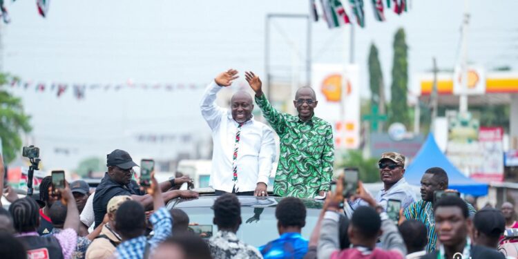 Baba Jamal MP-Elect for Ayawaso East with NDC National Chairman Johnson Asiedu Nketiah