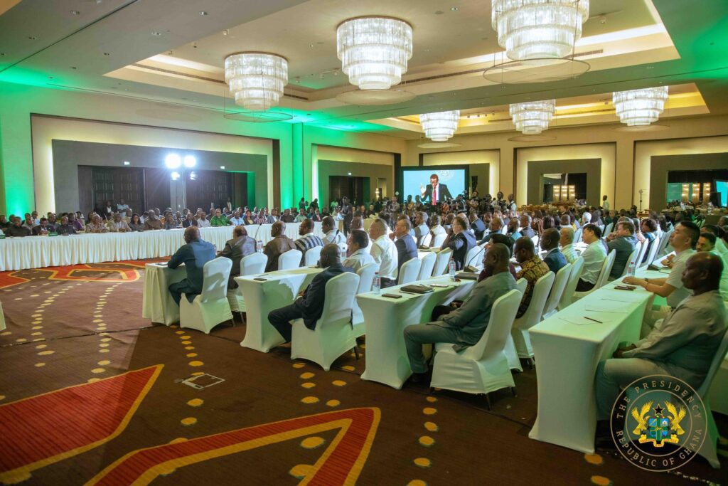 President Mahama Pledges Productivity Revolution and Cocoa Value Reset 4 Presidential Dialogue with the Private Sector 1