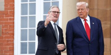 UK Prime Minister, Keir Starmer and US President, Donald Trump