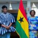 Vice President Professor Jane Naana Opoku Agyemang with Roads Minister Hon Governs Kwame Agbodza