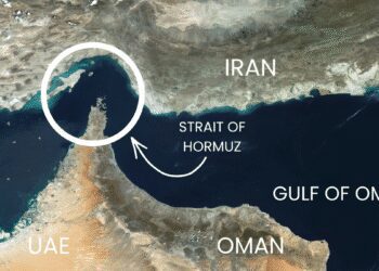 strait of hormuz sat image